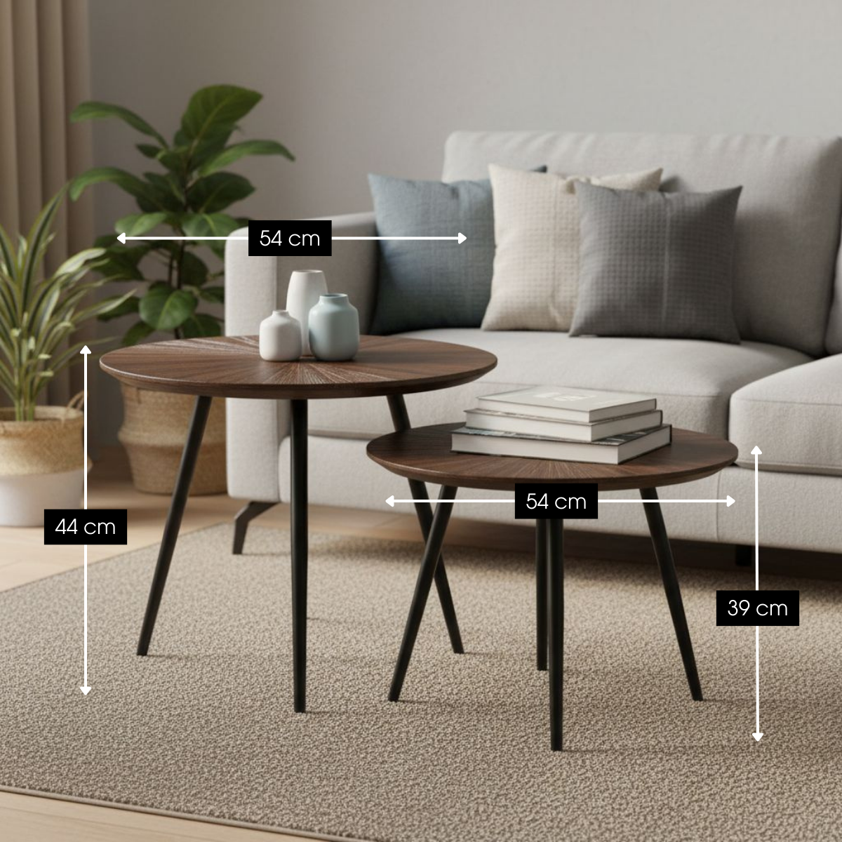 Bijzettafel Dane Bruin Mica Decorations