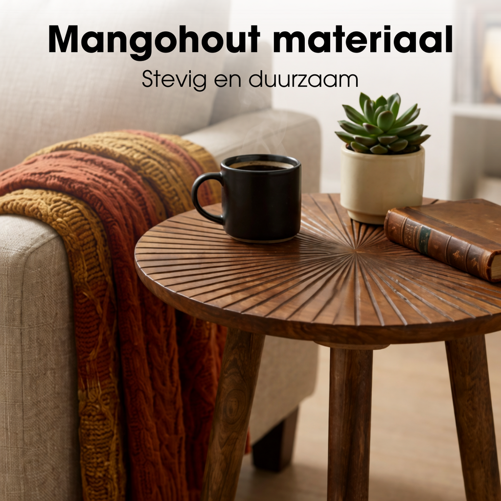 Bijzettafel Pomante Donkerbruin Mica Decorations