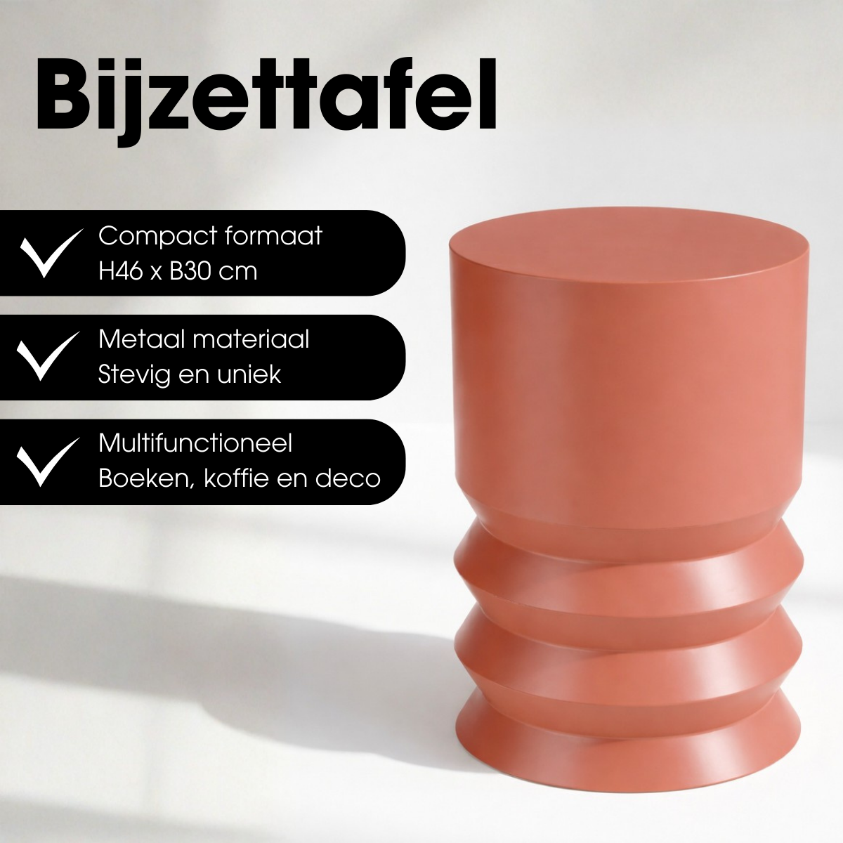 Bijzettafel Mart Oranje Mica Decorations