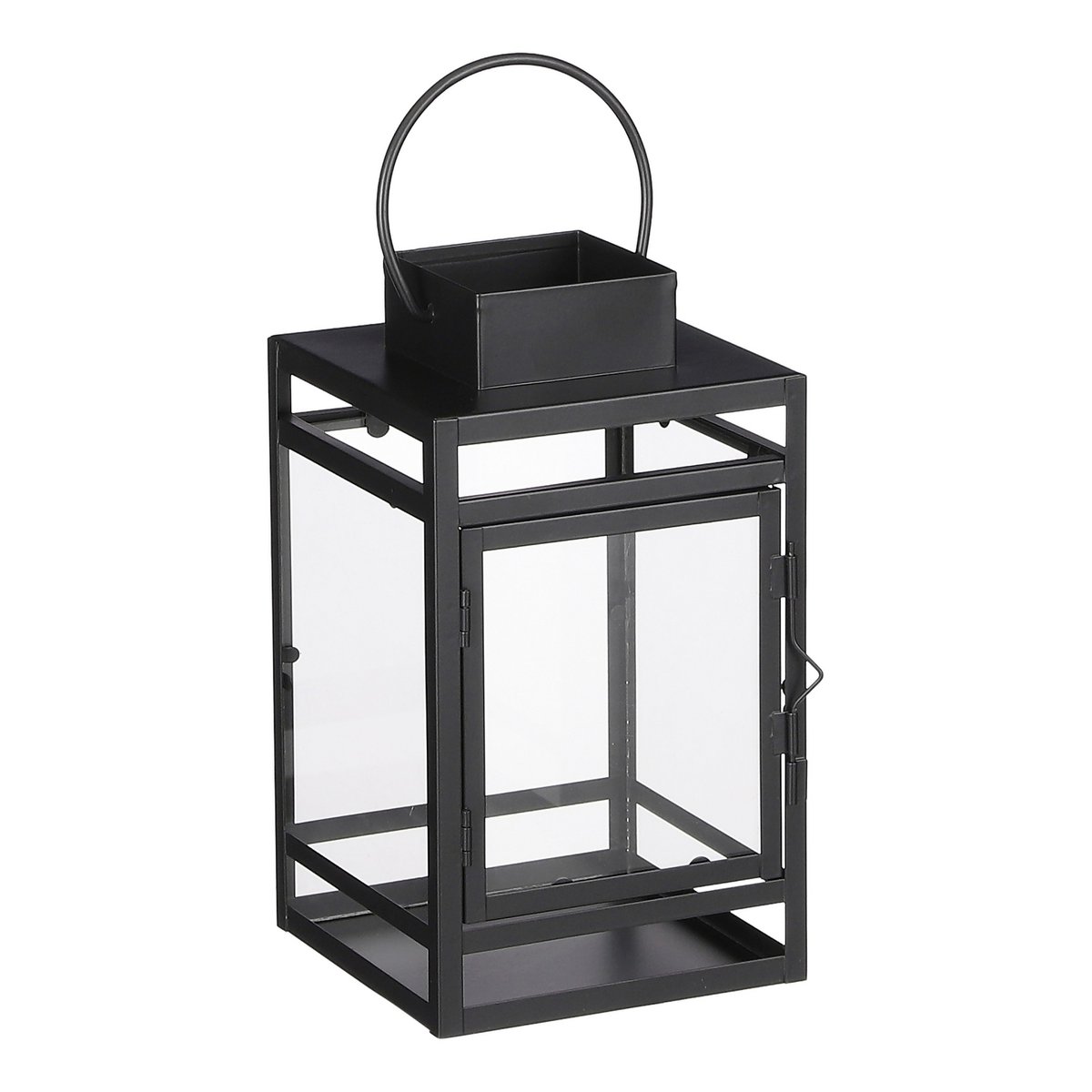 Storm Lantaarn - L14 x B13 x H23 cm - Zwart