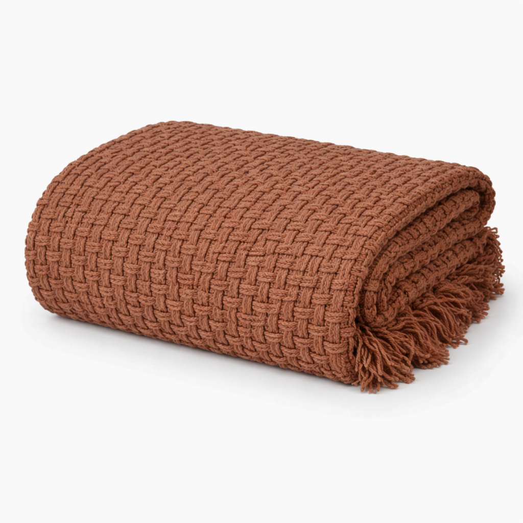 Plaid Cosenza Roze Mica Decorations