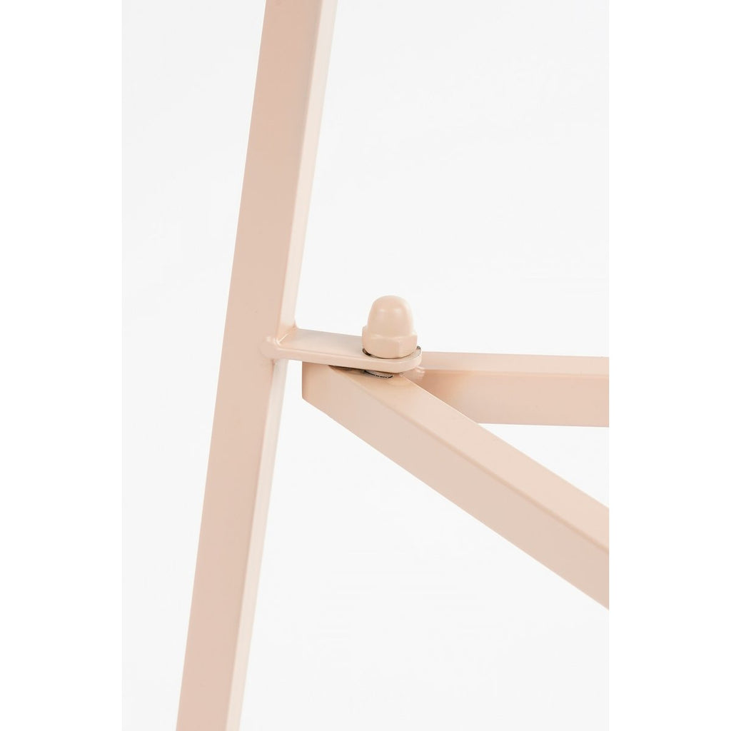 Adine Plantentafel - H80 x Ø30 cm - Metaal - Lichtroze