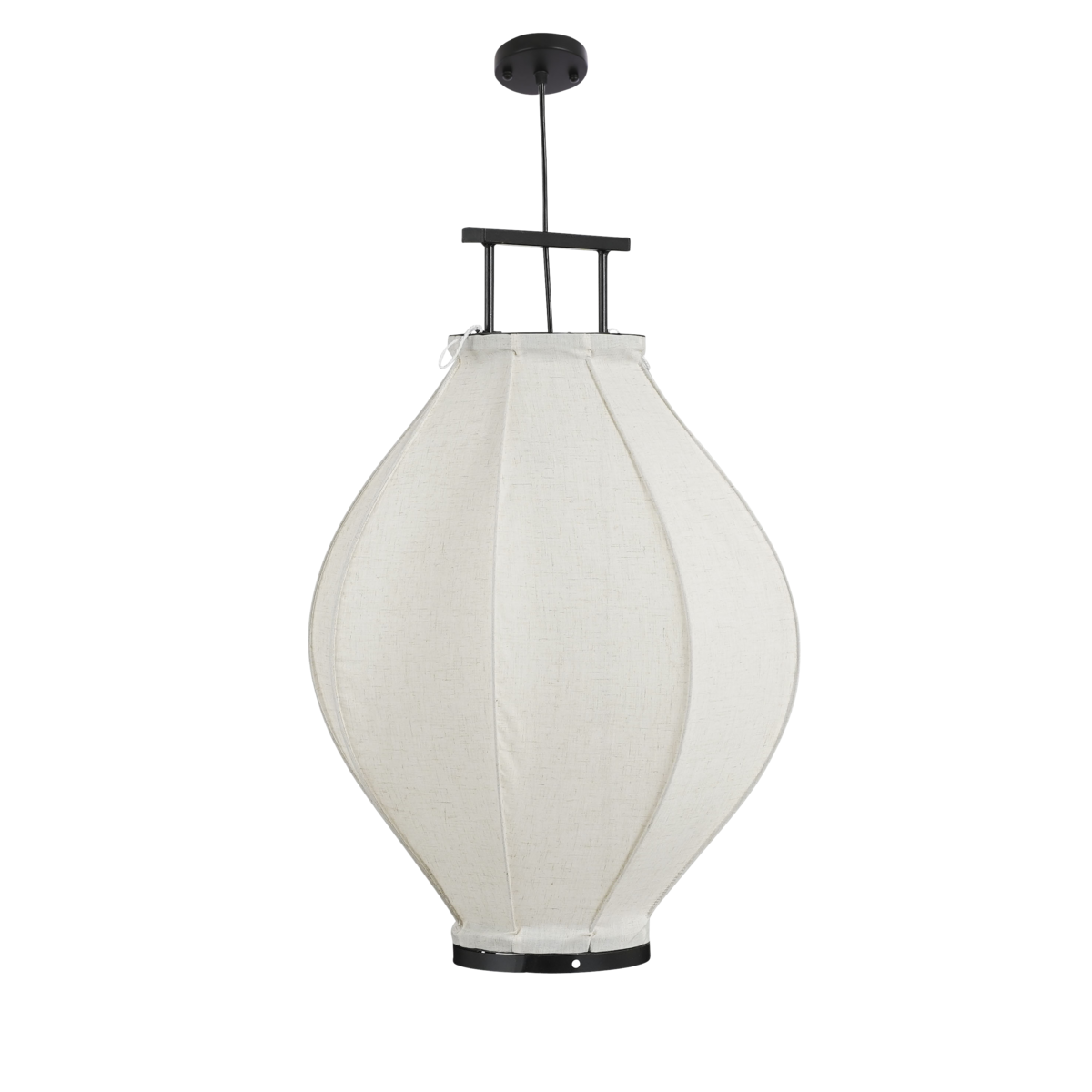 Pego Hanglamp - H73 x Ø54 cm - Linnen - Off-white