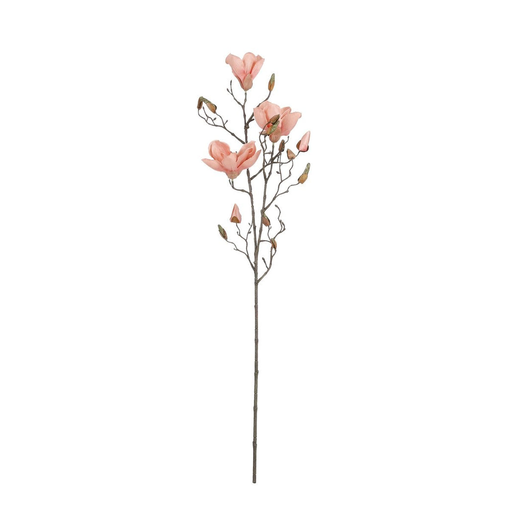 Kunstbloem Magnolia Perzik Mica Decorations