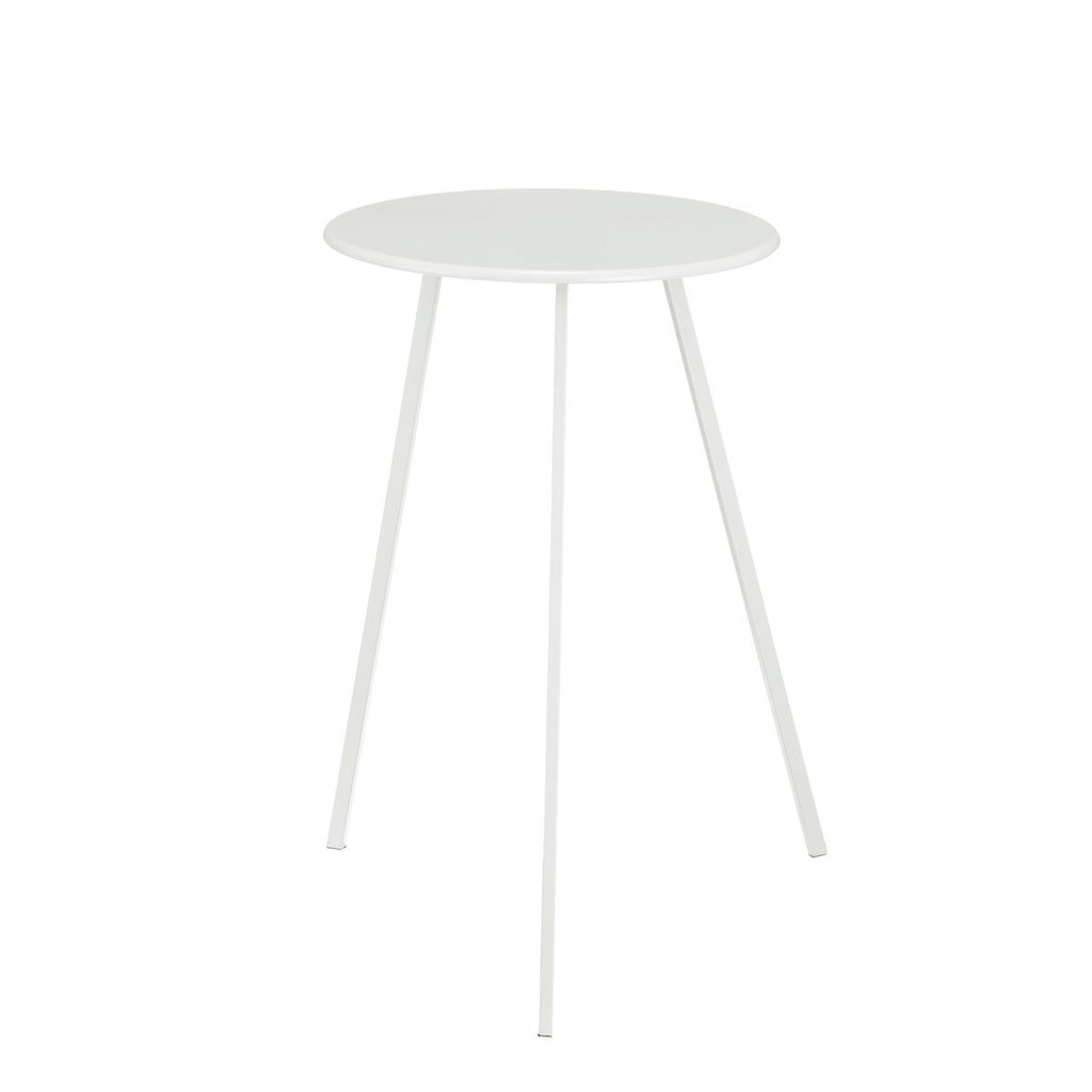Seatle Bijzettafel Buiten - H58 x Ø38 cm - Metaal - Wit