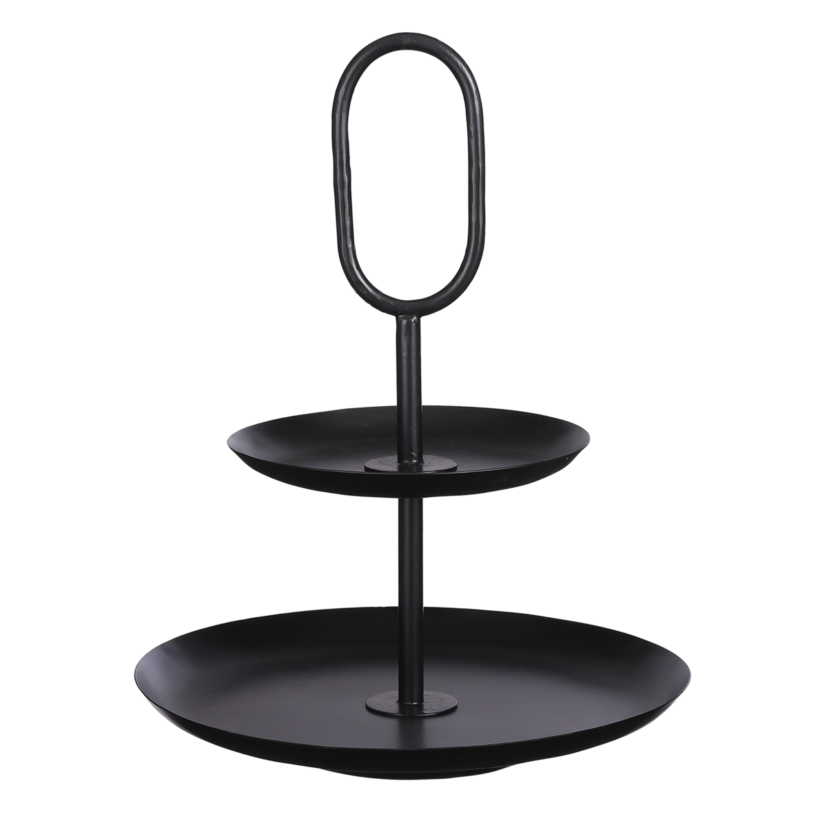 Rama Etagère 2 Laags - H36 x Ø28 cm - Metaal - Zwart