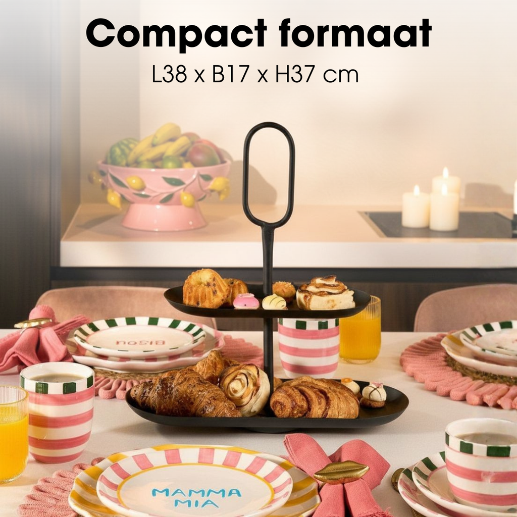 Etagère Rama Zwart Mica Decorations