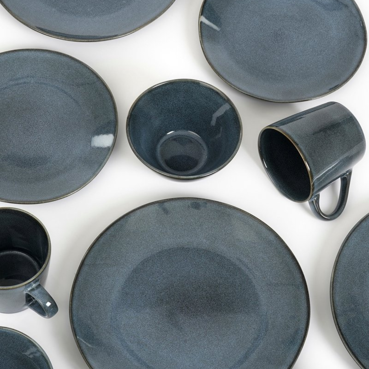 Servies set Racco Antraciet Mica Decorations