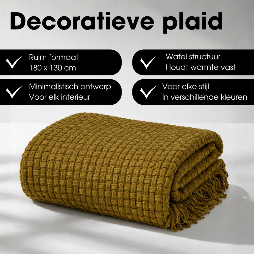 Plaid Cosenza Bruin Mica Decorations