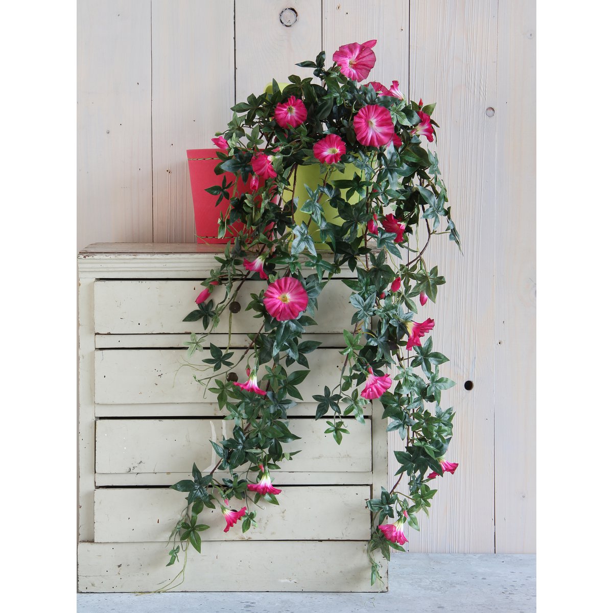 Petunia Kunst Hangplant - L15 x B20 x H80 cm - Fuchsia