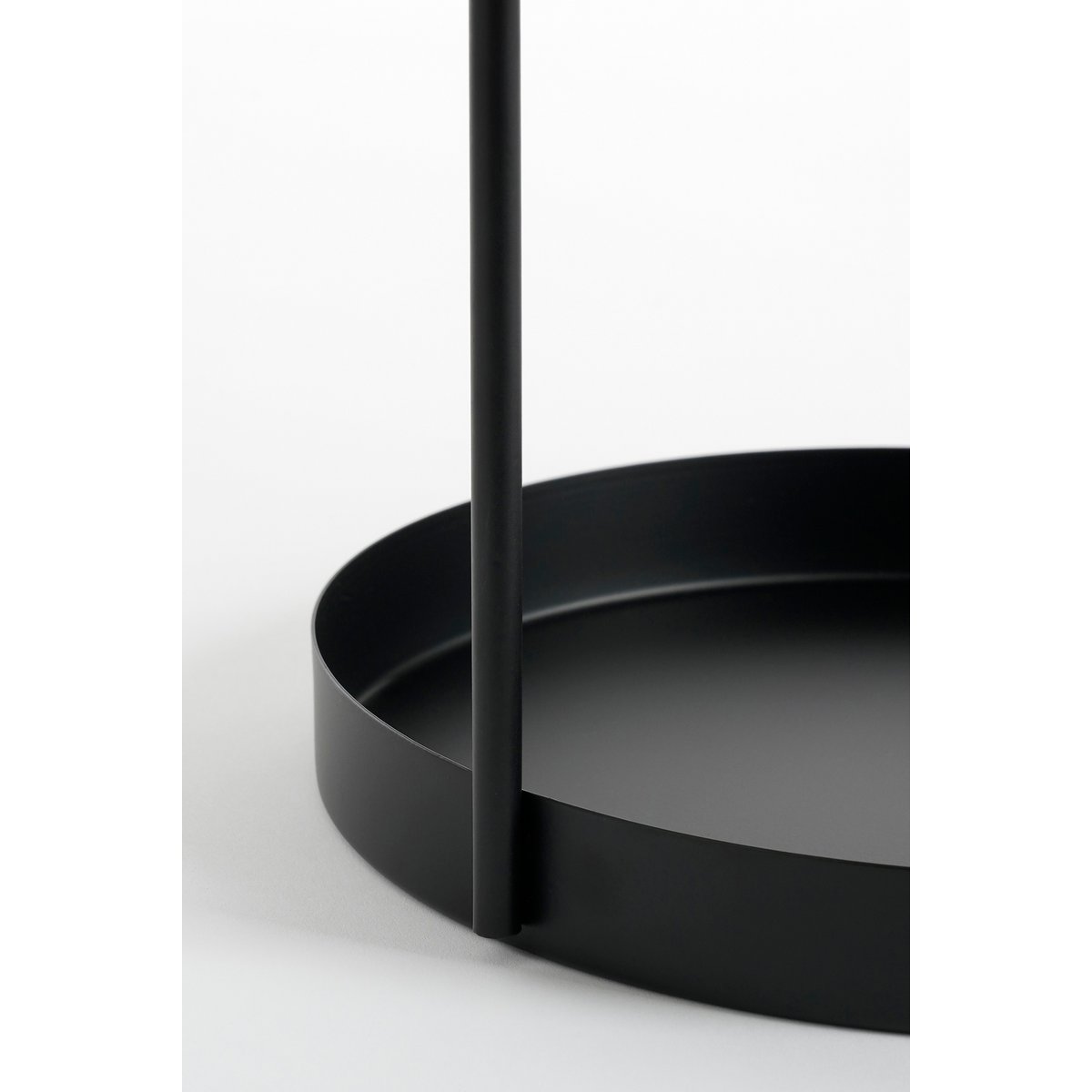 Stanli Etagère 2-Laags - H35 x Ø25 cm - Metaal - Zwart