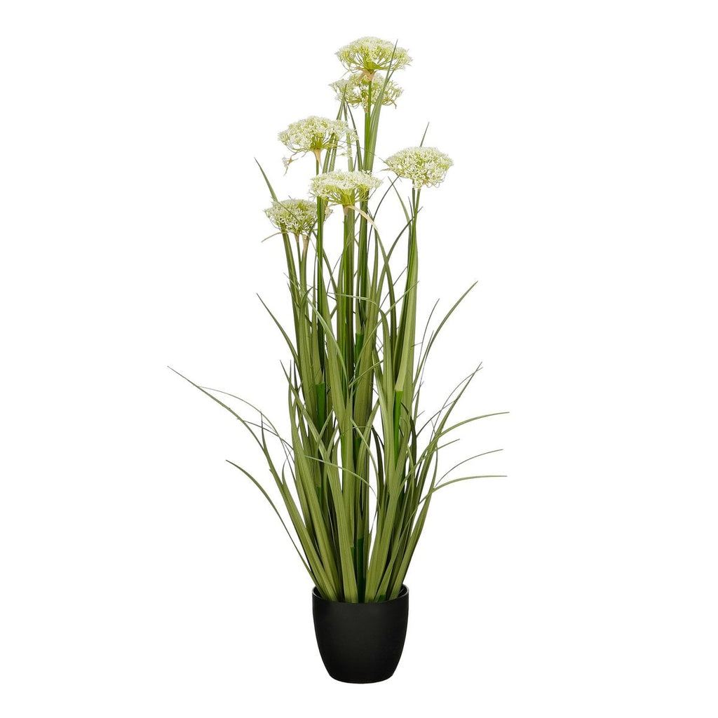 Kunstplant Siergras Wit Mica Decorations