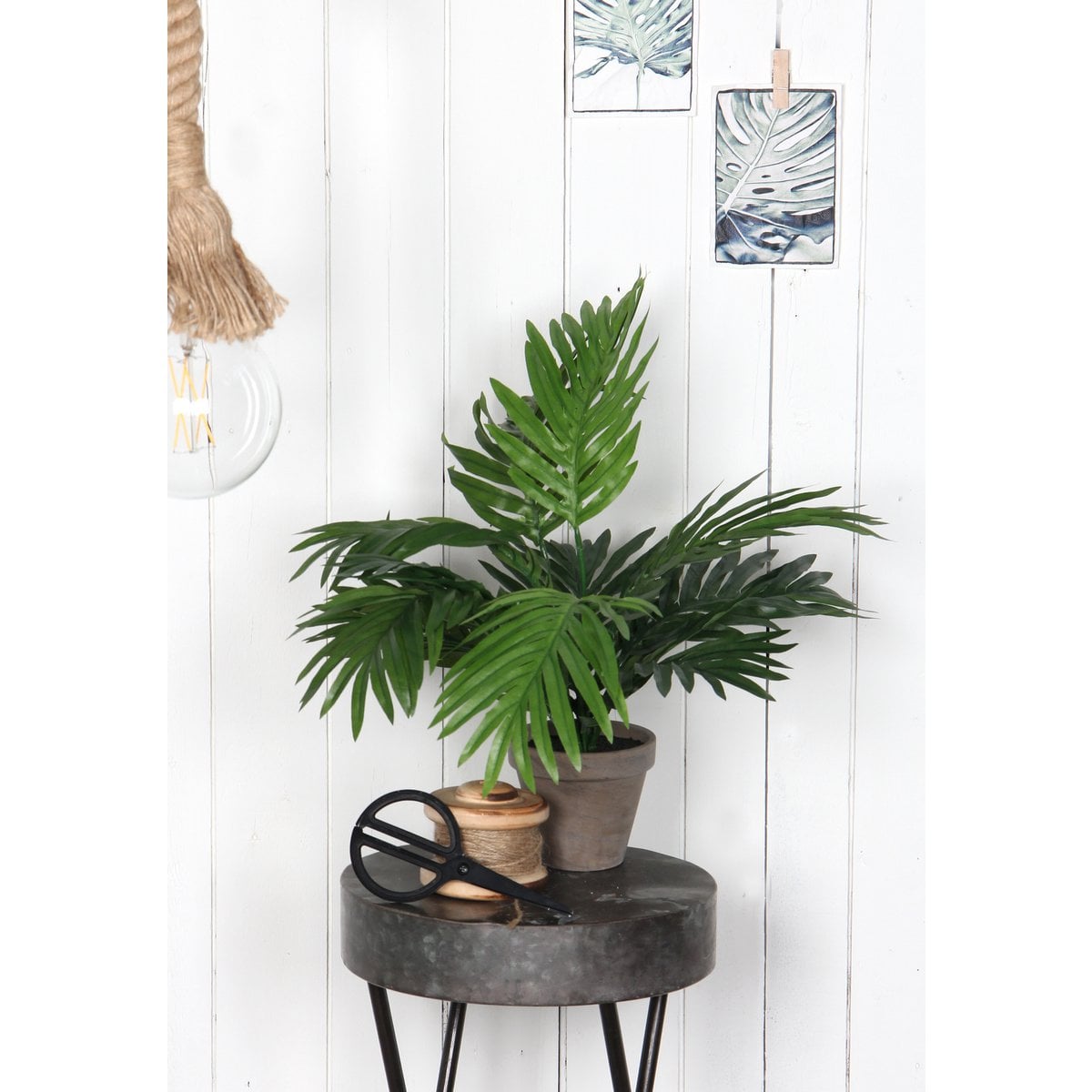 Kunstplant Areca palm Groen Mica Decorations