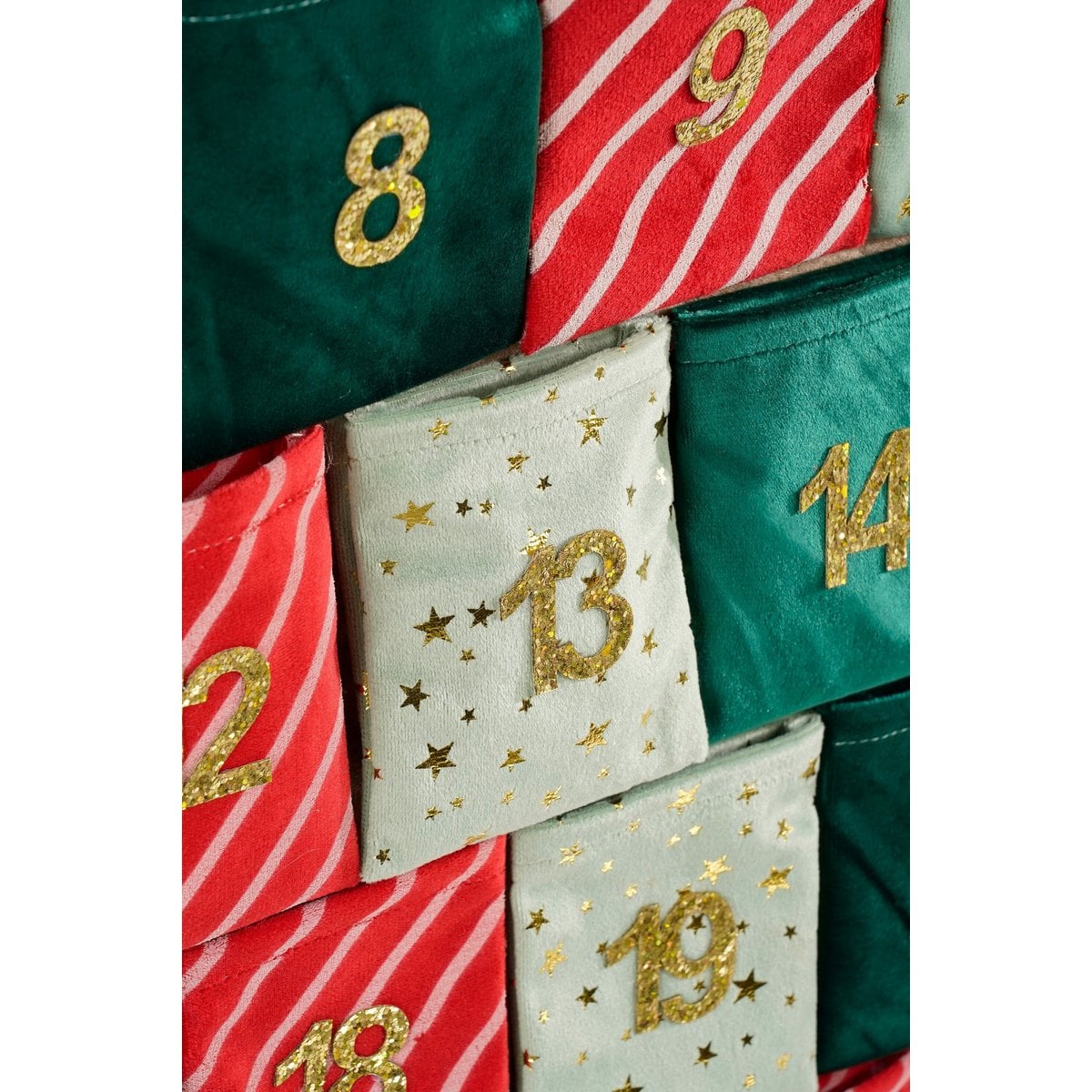 Adventskalender  Groen Mica Decorations
