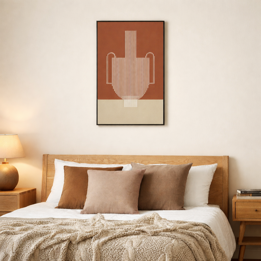 Wanddecoratie  Donkerbruin Mica Decorations