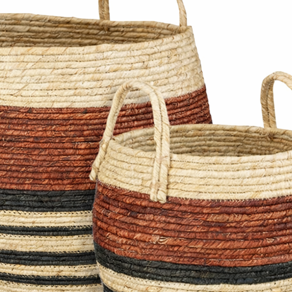 Opbergmand set  Bruin Mica Decorations