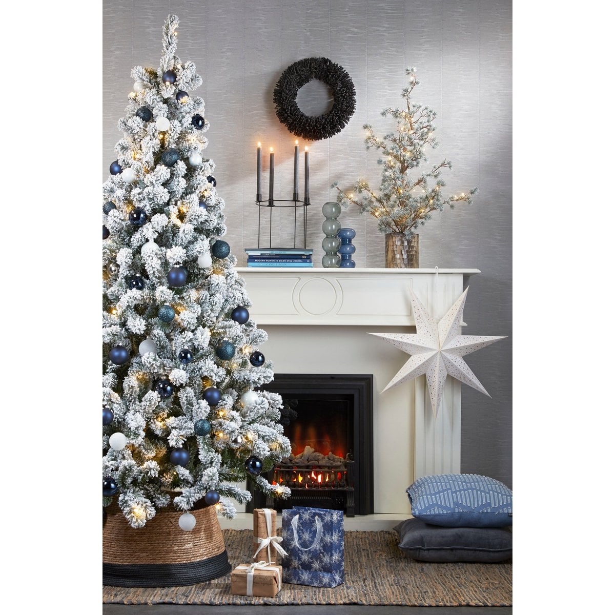 Kerstboomrok  Zwart Mica Decorations