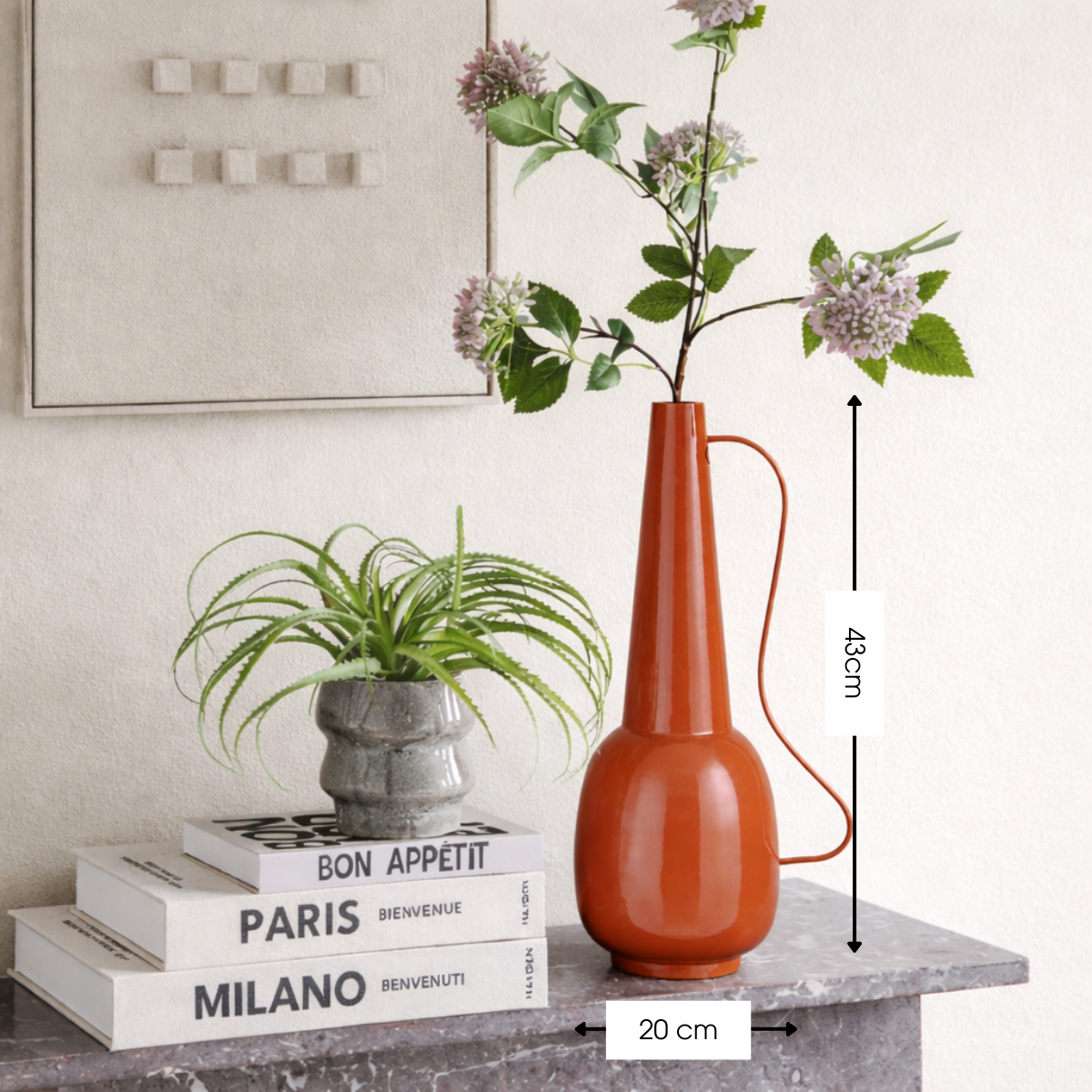 Vaas  Bruin Mica Decorations