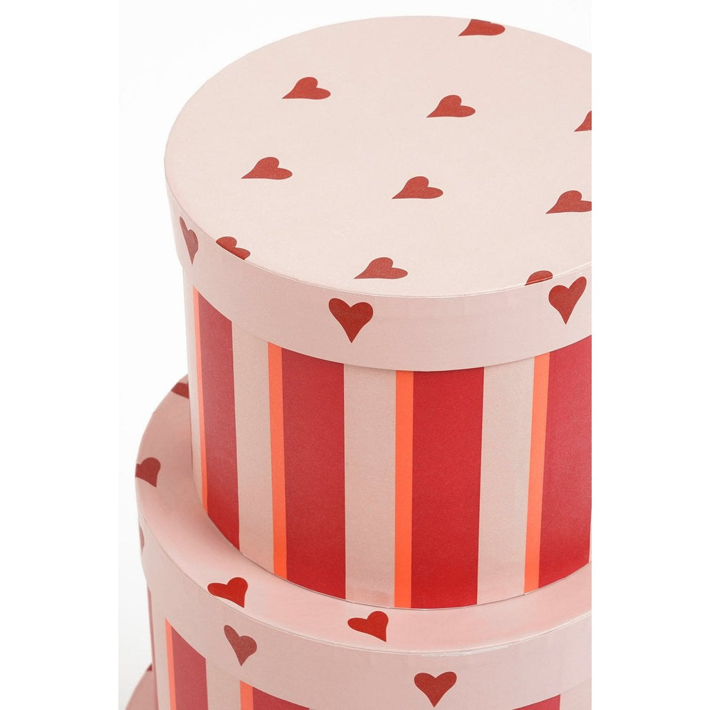 Kerst opbergdozen set  Rood Mica Decorations