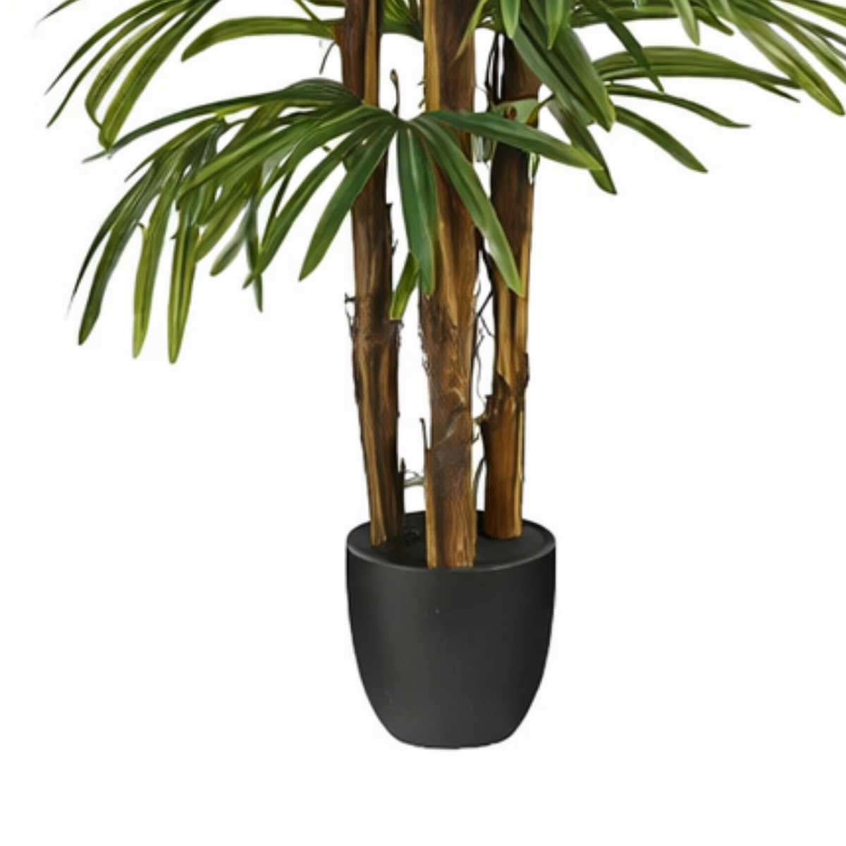 Kunstplant Raphis Palm Groen Mica Decorations