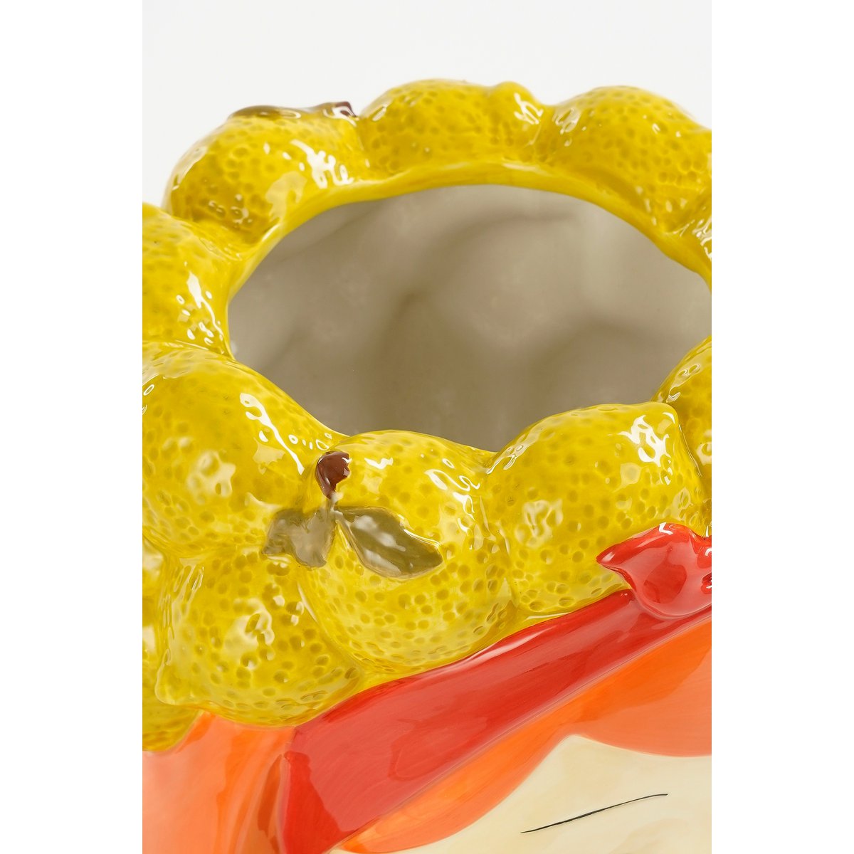 Funny Bloempot Binnen - H25 x Ø20 cm - Dolomiet - Geel