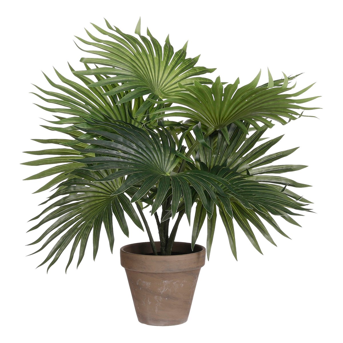 Palm Kunstplant in Bloempot Stan - H40 x Ø35 cm - Groen