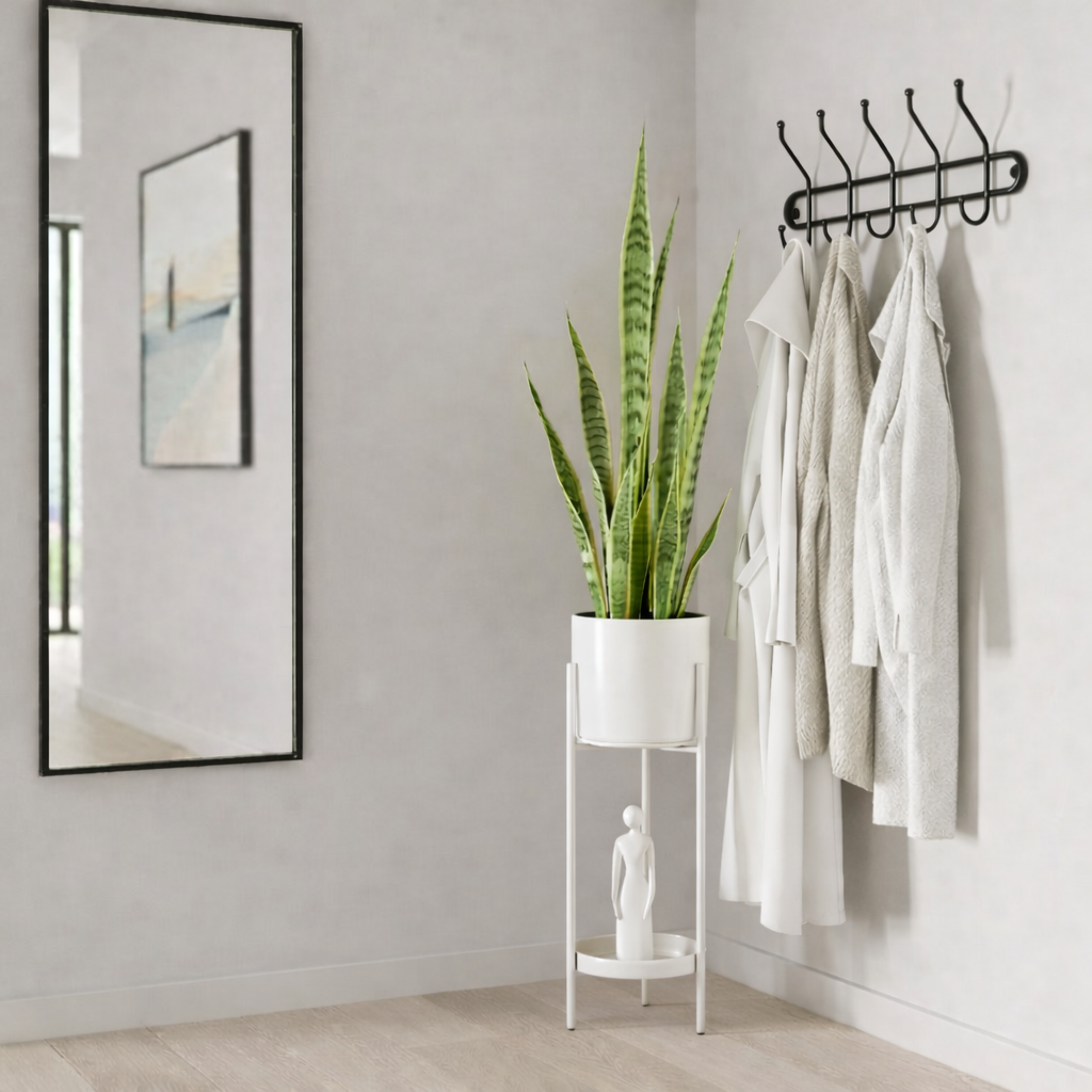 Bloempot binnen Colyn Wit Mica Decorations