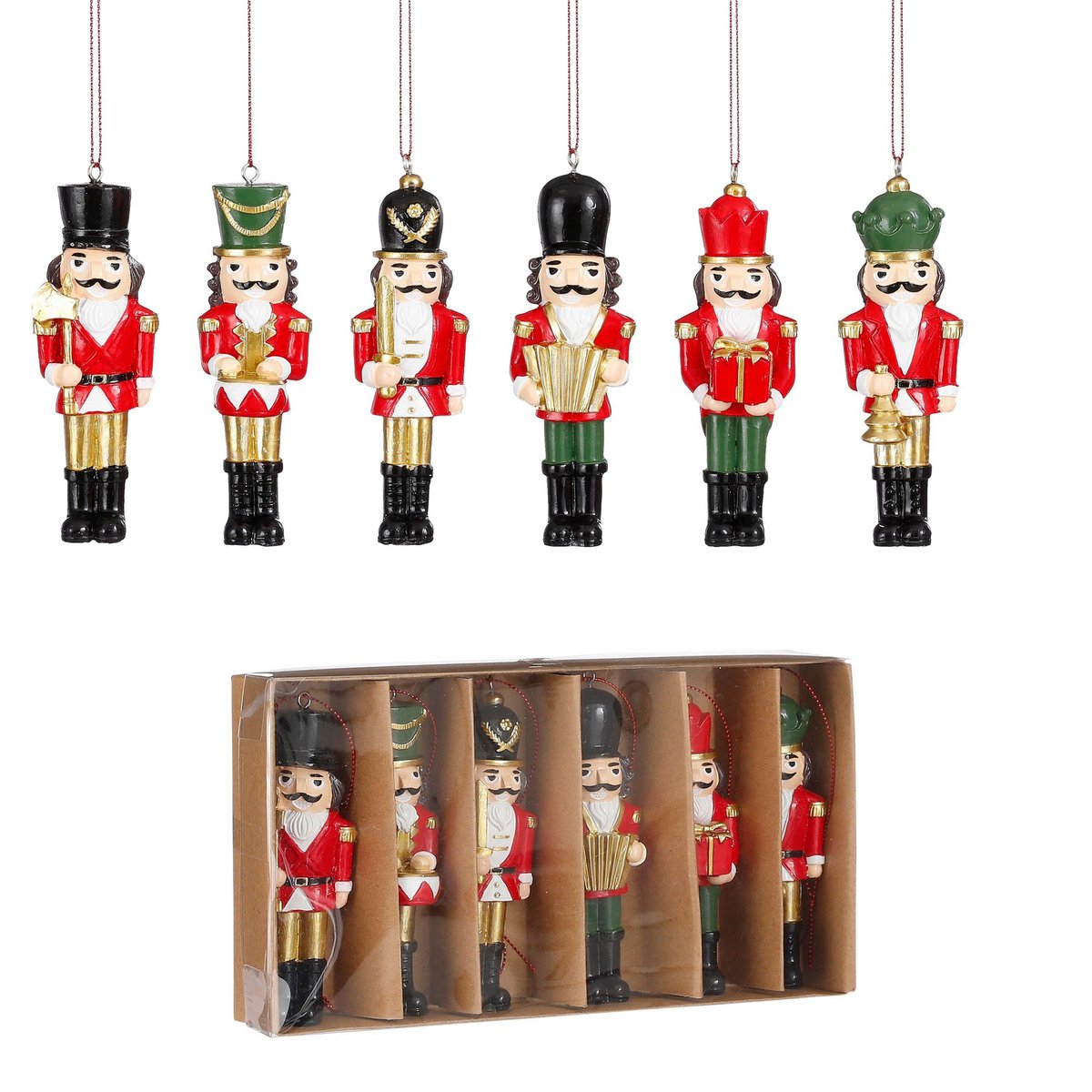 Kerstornament  Rood Mica Decorations
