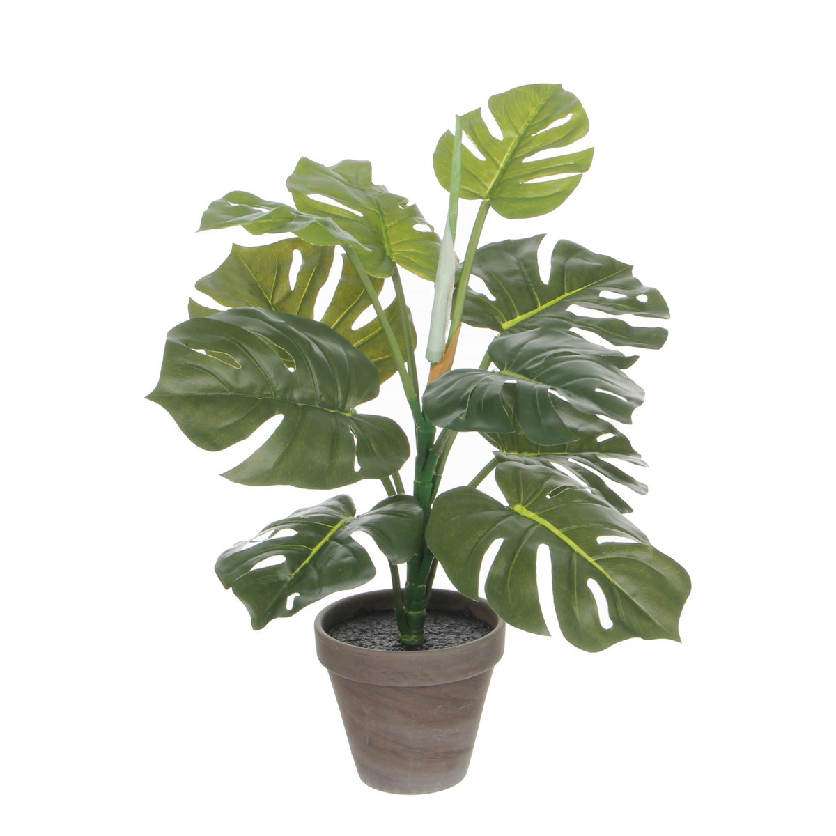Monstera Kunstplant in Bloempot Stan - H48 x Ø39 cm - Groen