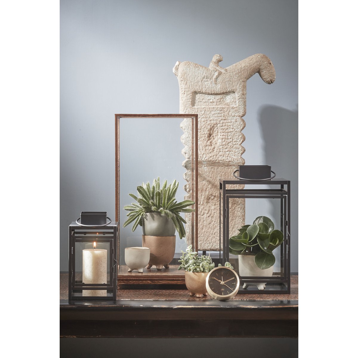 Lantaarn Storm Zwart Mica Decorations