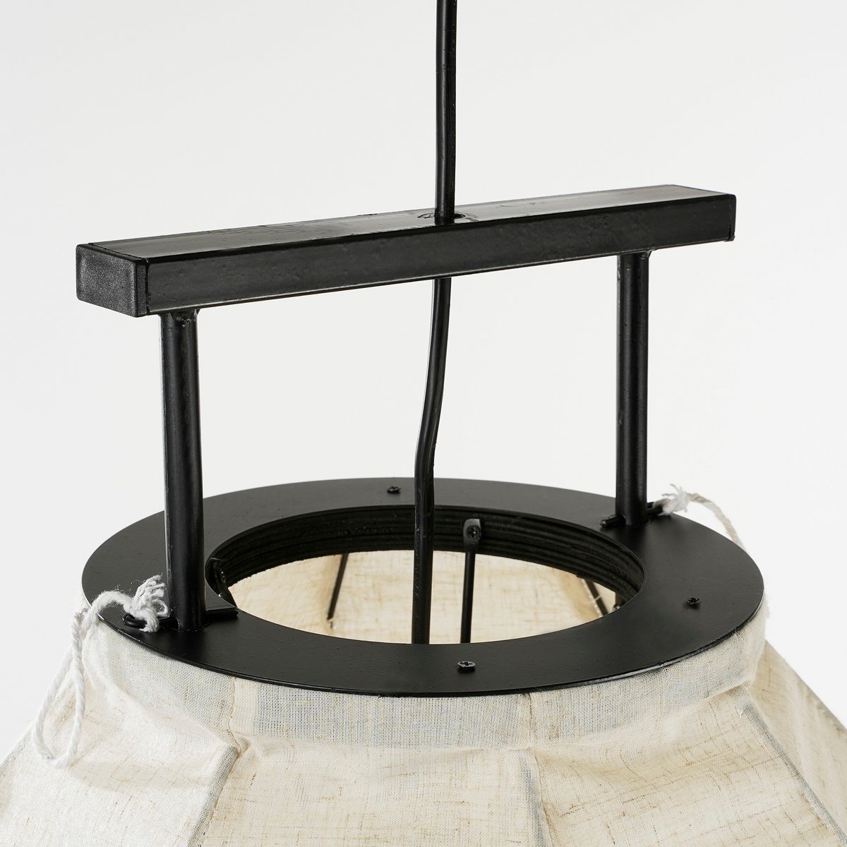 Pego Hanglamp - H73 x Ø54 cm - Linnen - Off-white