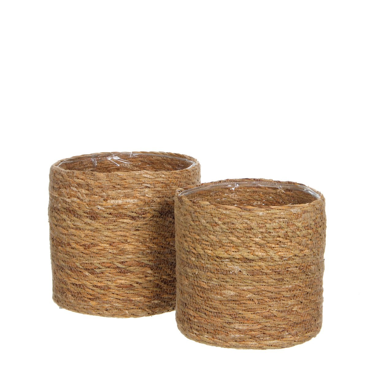 Plantenmand set Atlantic Lichtbruin Mica Decorations