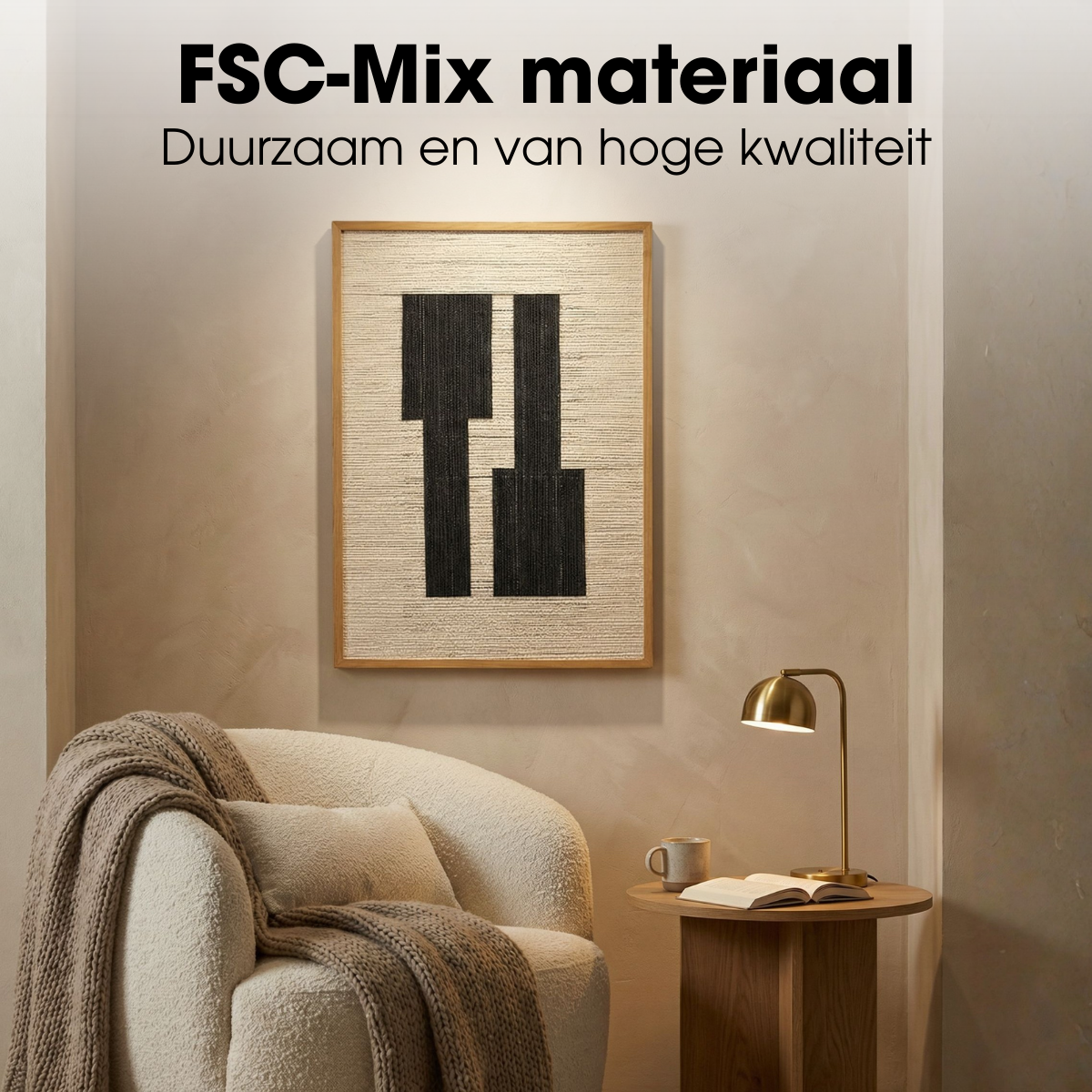 Wanddecoratie  Zwart Mica Decorations