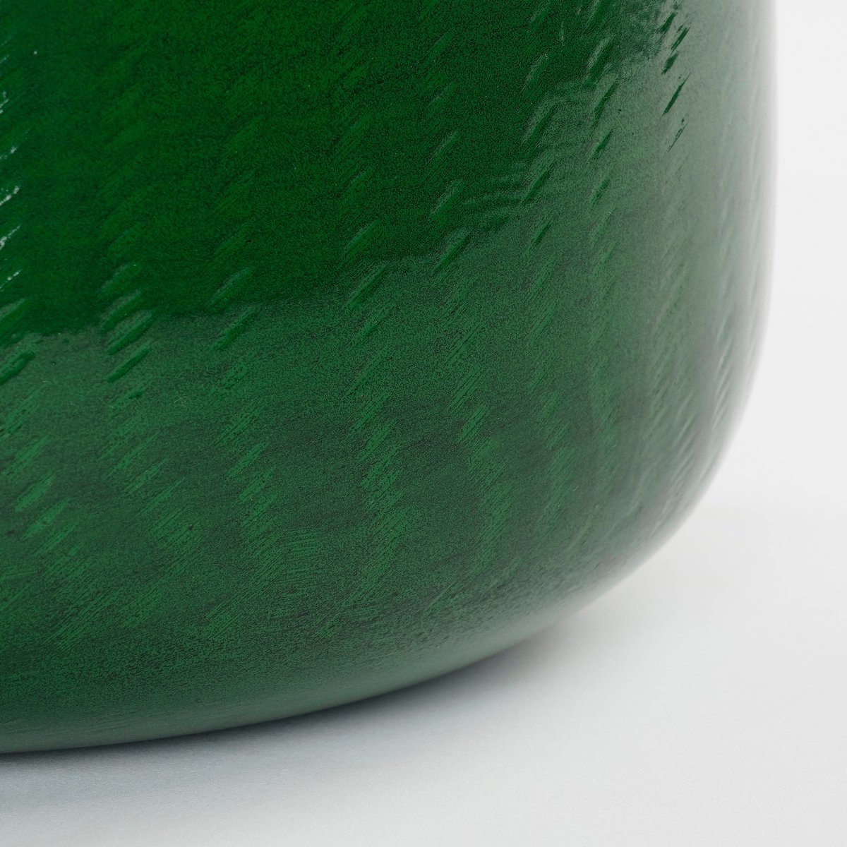 Benson Bloempot - H32 x Ø37 cm - Metaal - Donkergroen