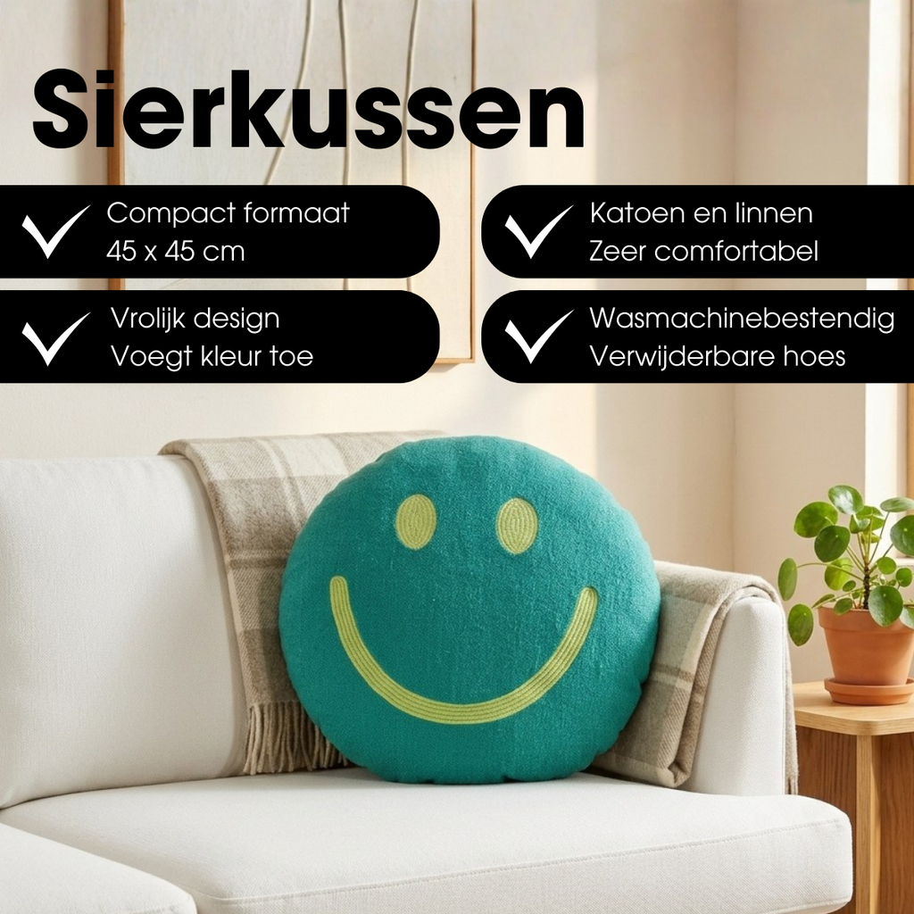 Sierkussen  Groen Mica Decorations