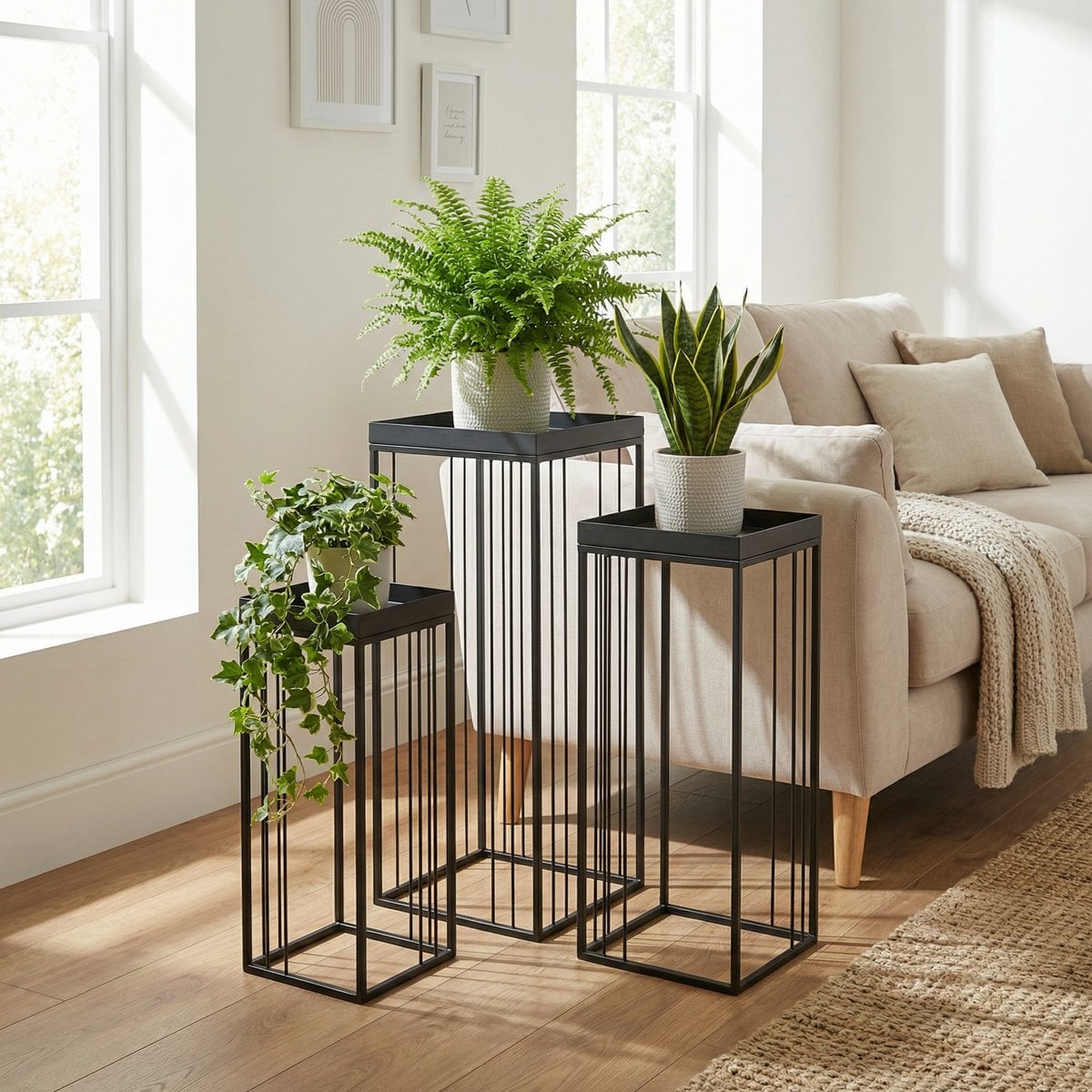 Bijzettafel Beth Zwart Mica Decorations