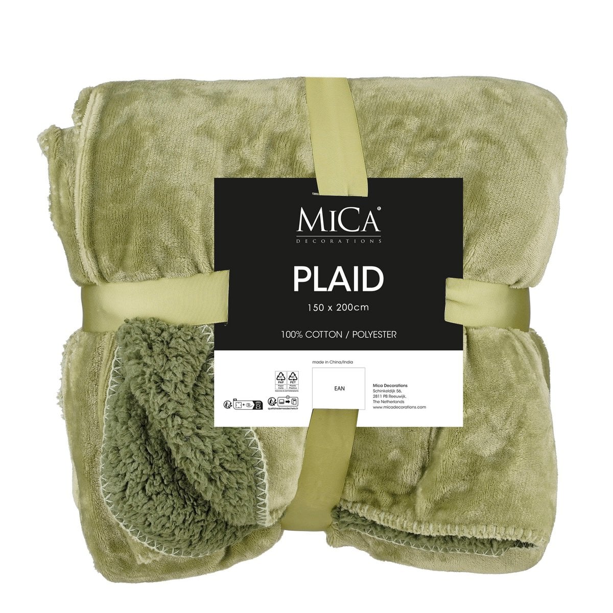 Plaid Mardy Groen Mica Decorations