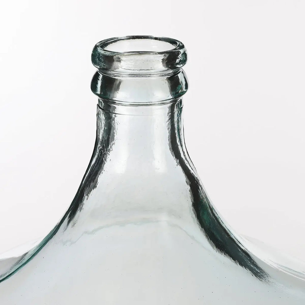 Diego Fles Vaas - H56 x Ø40 cm - Gerecycled Glas - Transparant Mica Decorations