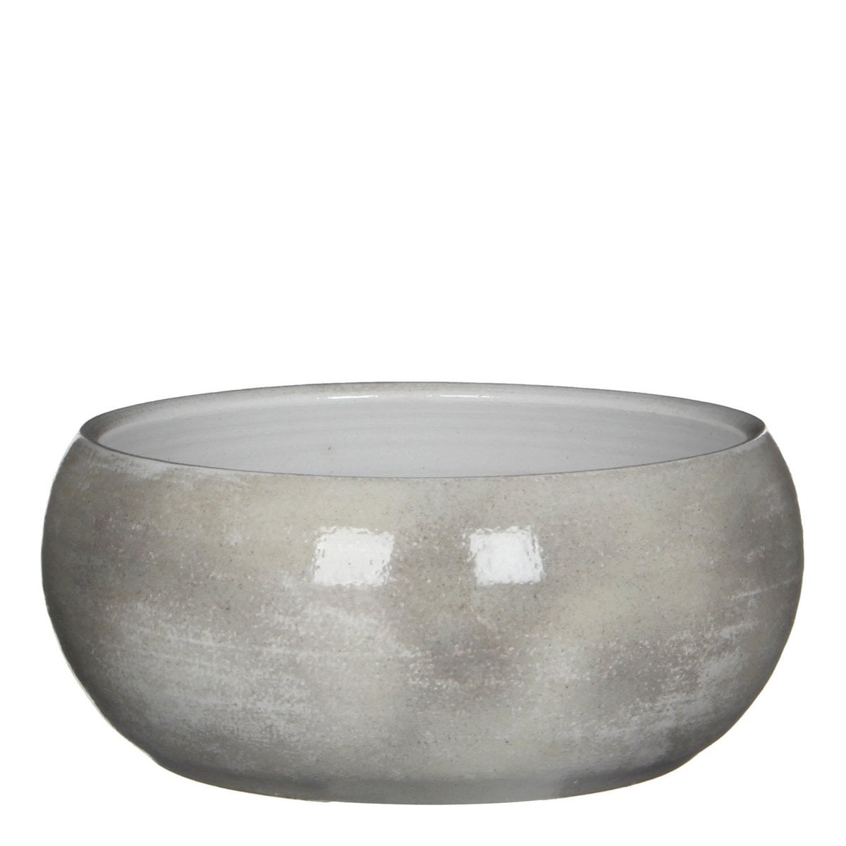 Plantenschaal binnen Lester Grijs Mica Decorations