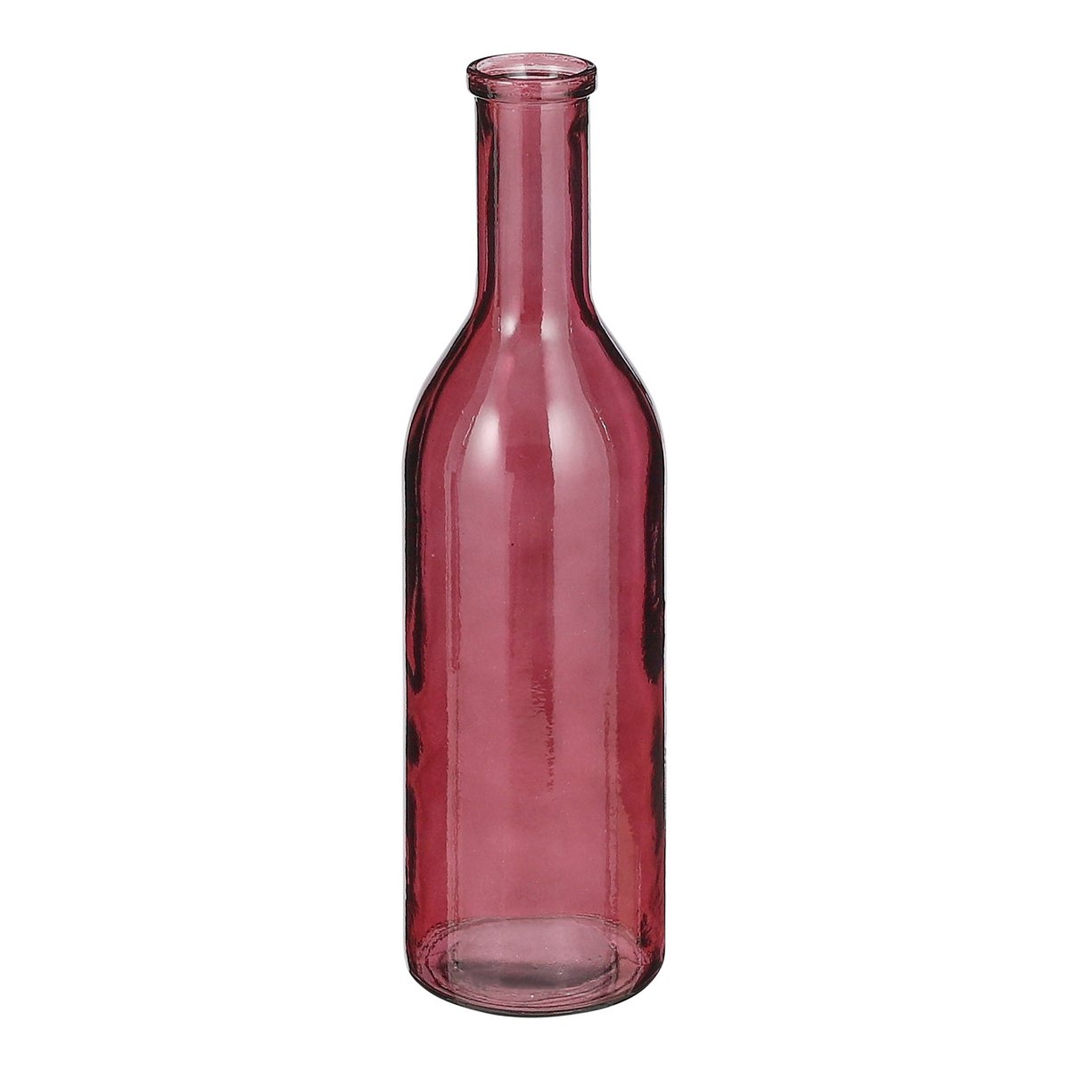 Rioja Fles Vaas - H50 x Ø15 cm - Gerecycled Glas - Bordeaux