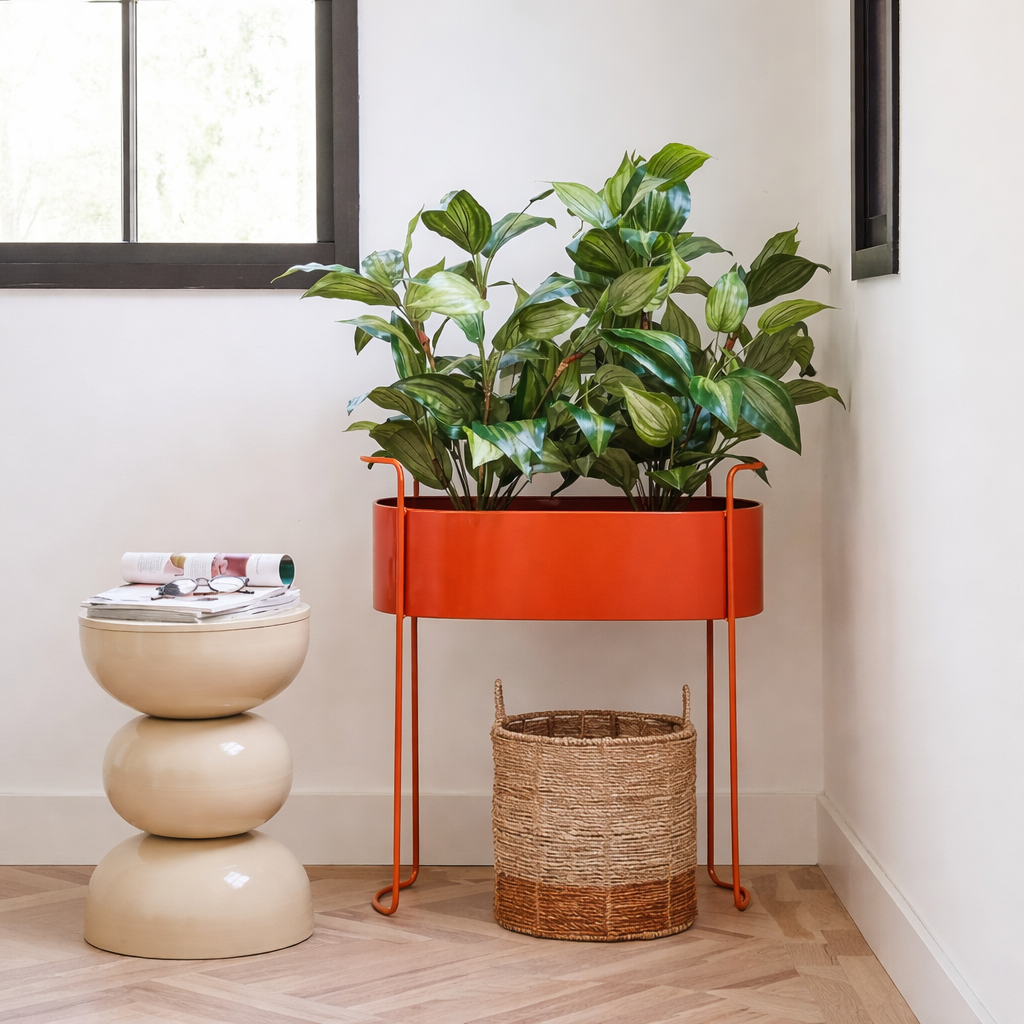 Bloempot binnen Moritz Rood Mica Decorations