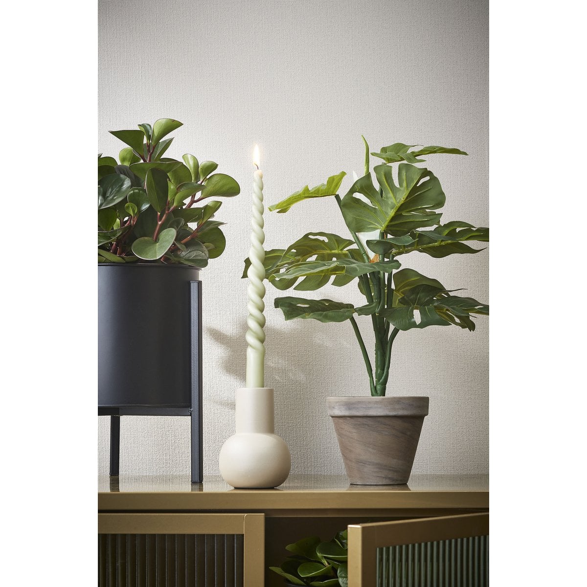 Kunstplant Monstera Groen Mica Decorations