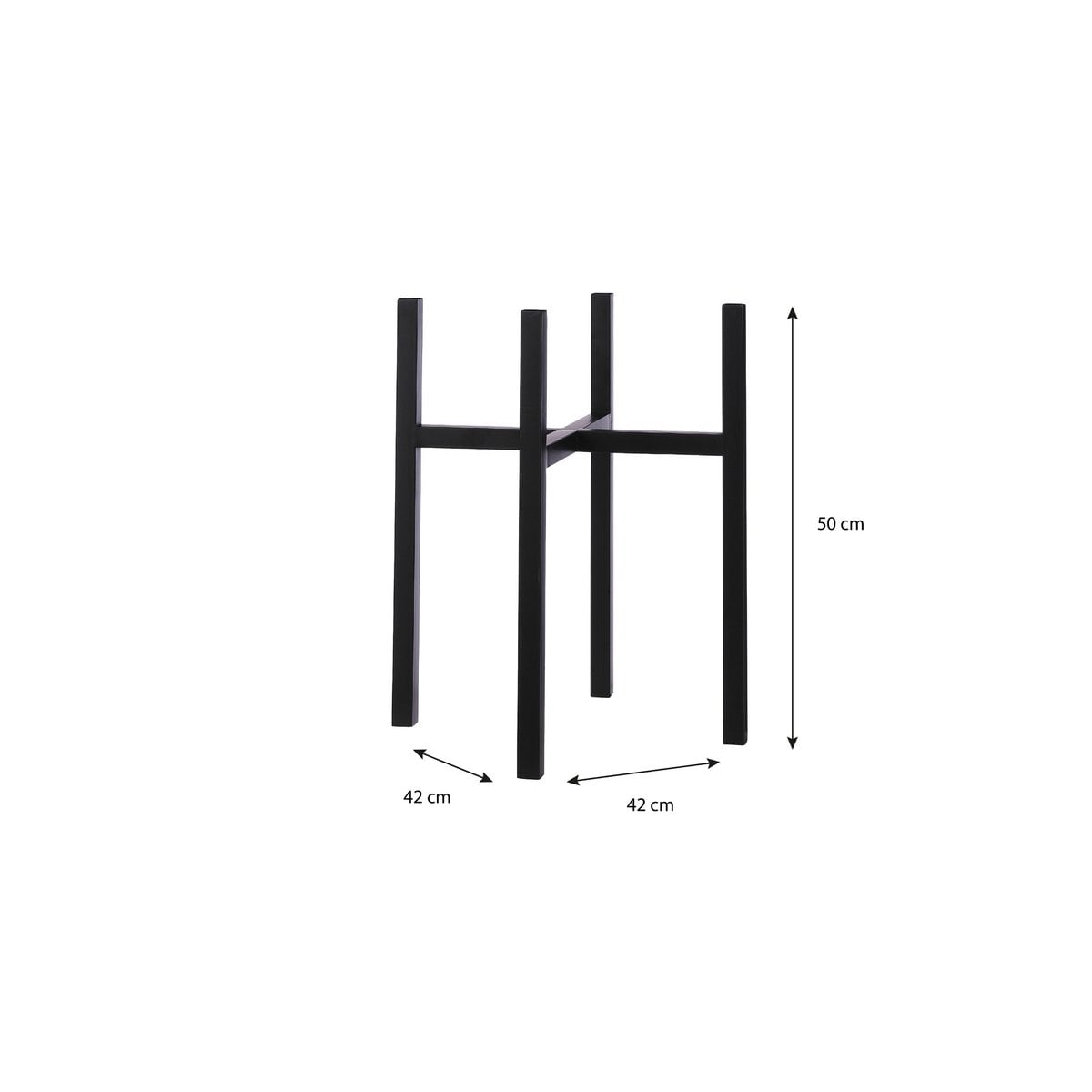 Plantenstandaard Ascot Zwart Mica Decorations