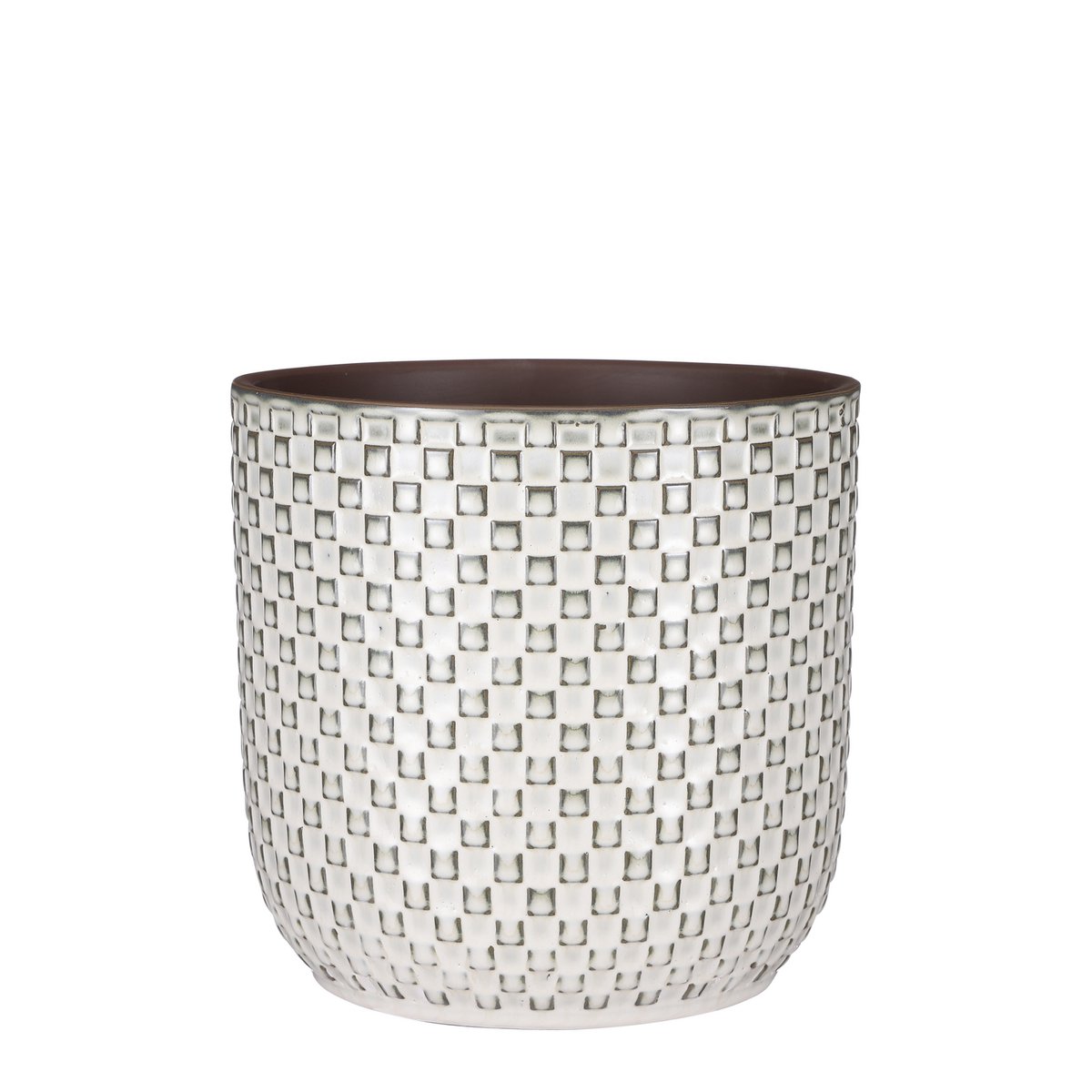 Daan Bloempot - H21 x Ø22 cm - Wit