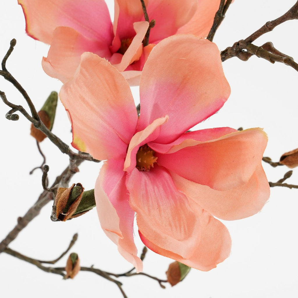 Kunstbloem Magnolia Roze Mica Decorations