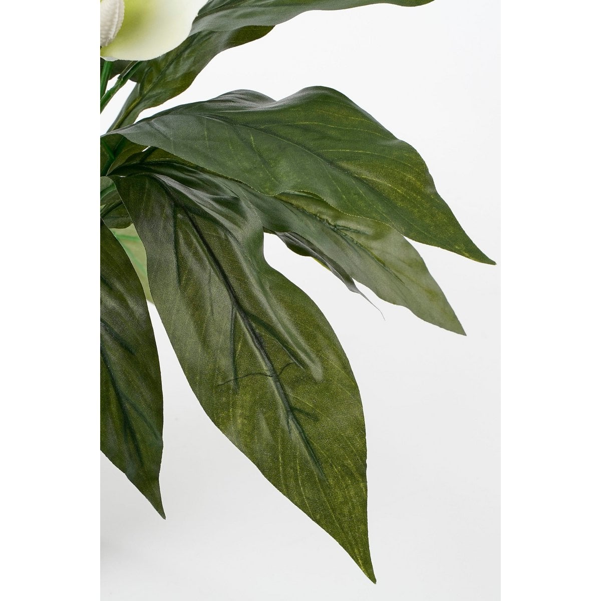 Kunstplant Spathiphyllum Wit Mica Decorations