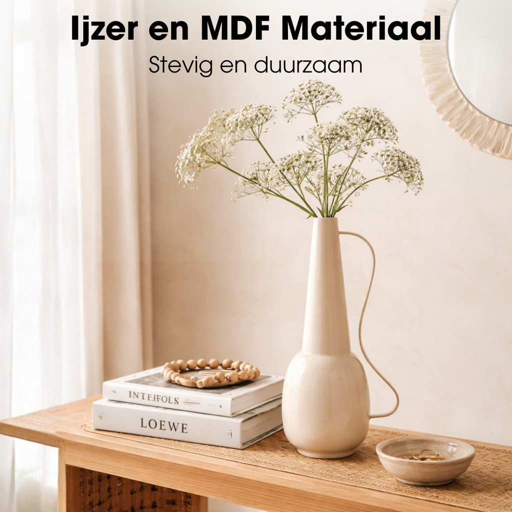 Vaas Tosno Gebroken wit Mica Decorations