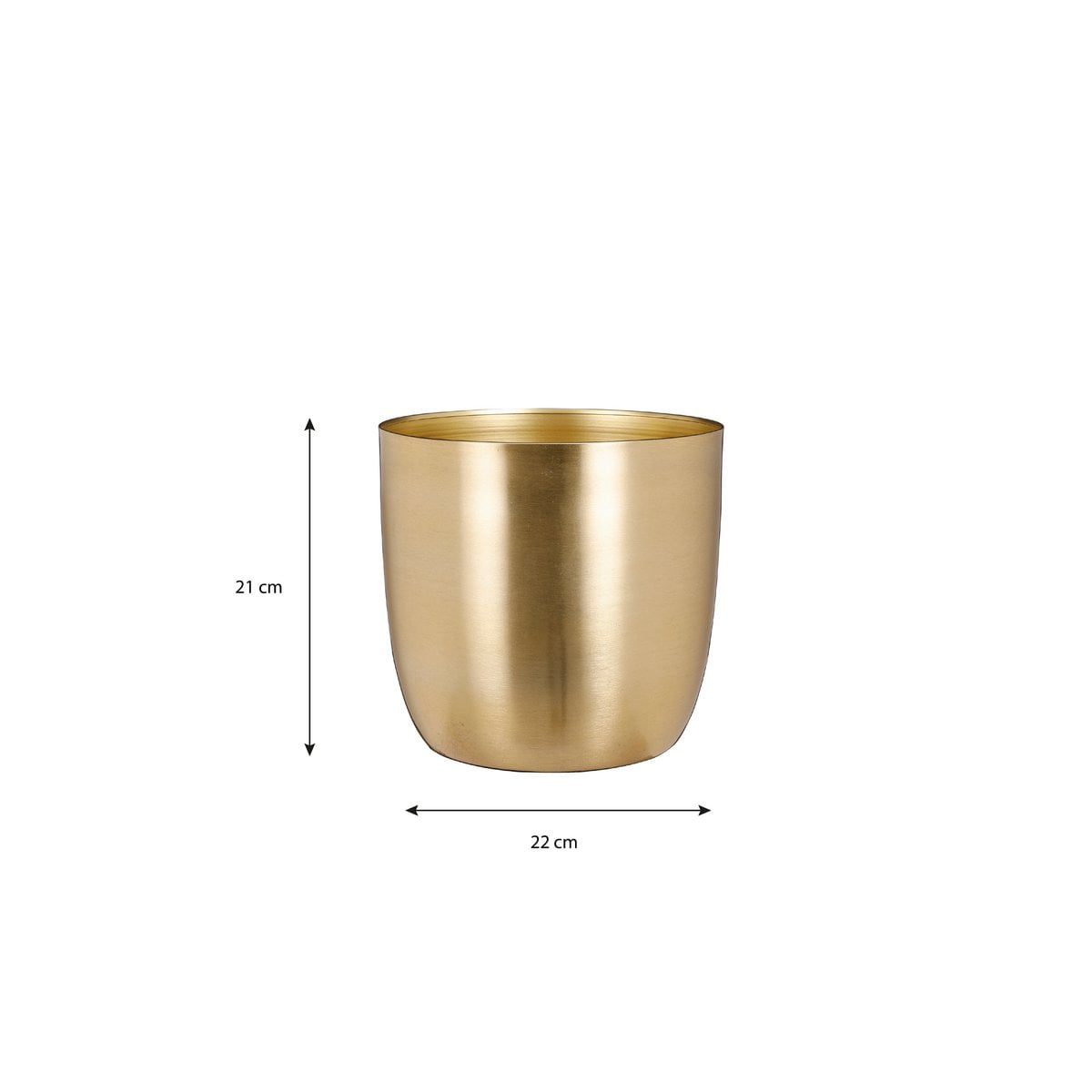 Bloempot binnen Alano Goud Mica Decorations