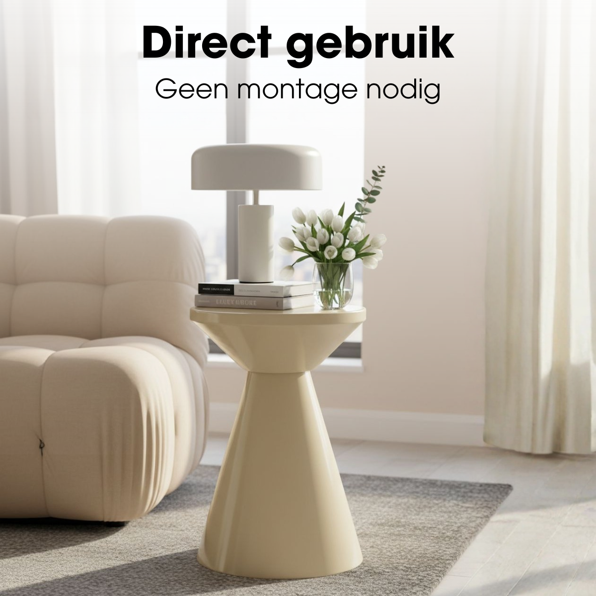 Bijzettafel Jim Beige Mica Decorations