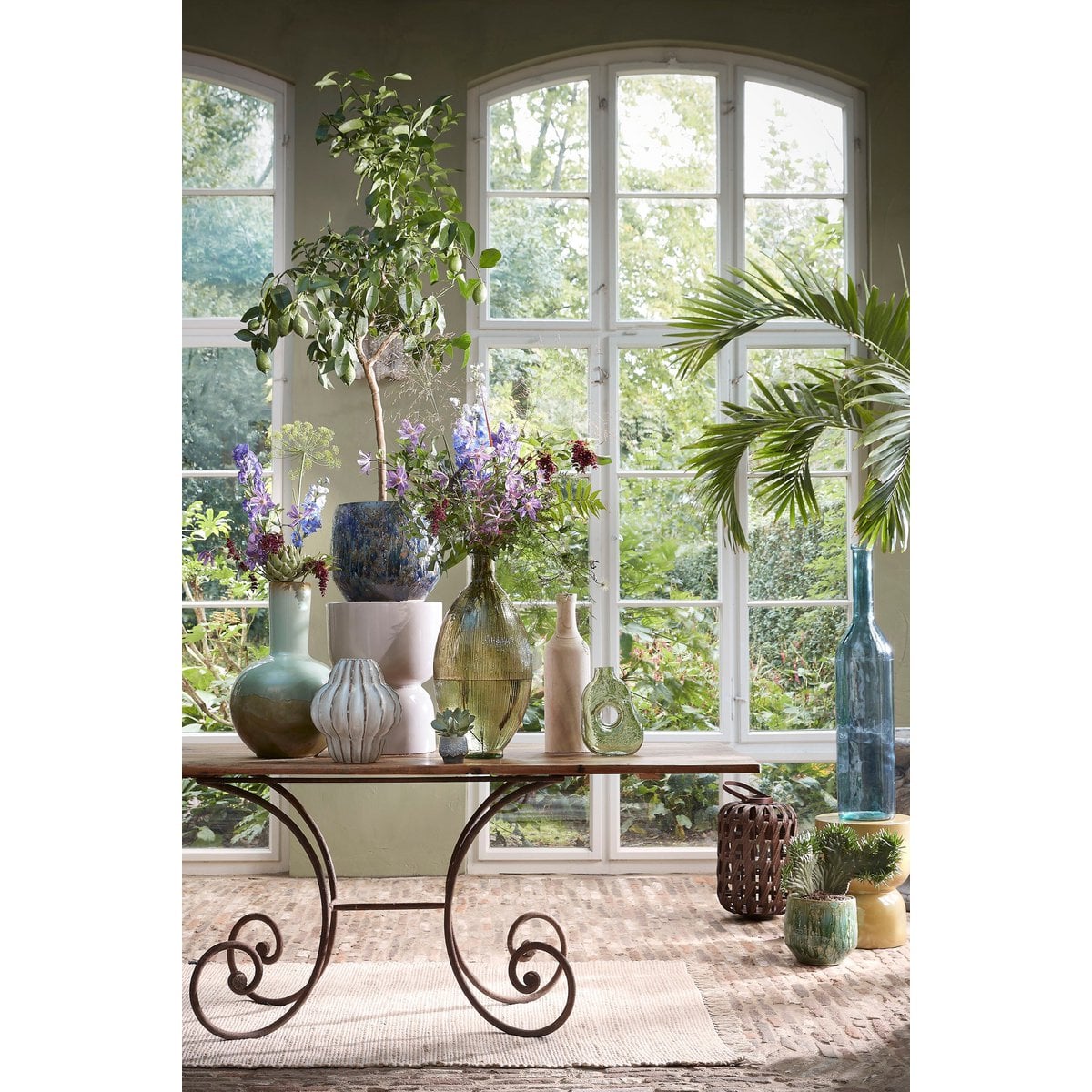 Decoratieve fles Rioja Lichtblauw Mica Decorations